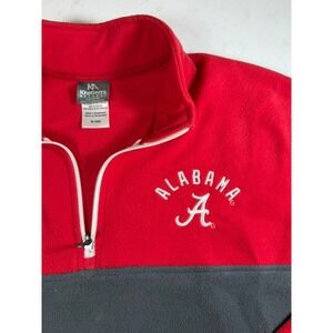 Knights Apparel Alabama Crimson Tide Pullover Mens L Red Gray Excellent Fleece